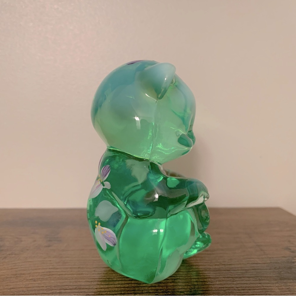 🐻 Fenton Bear Hand Painted by P. Fleak 🐻 - Picture 4 of 5